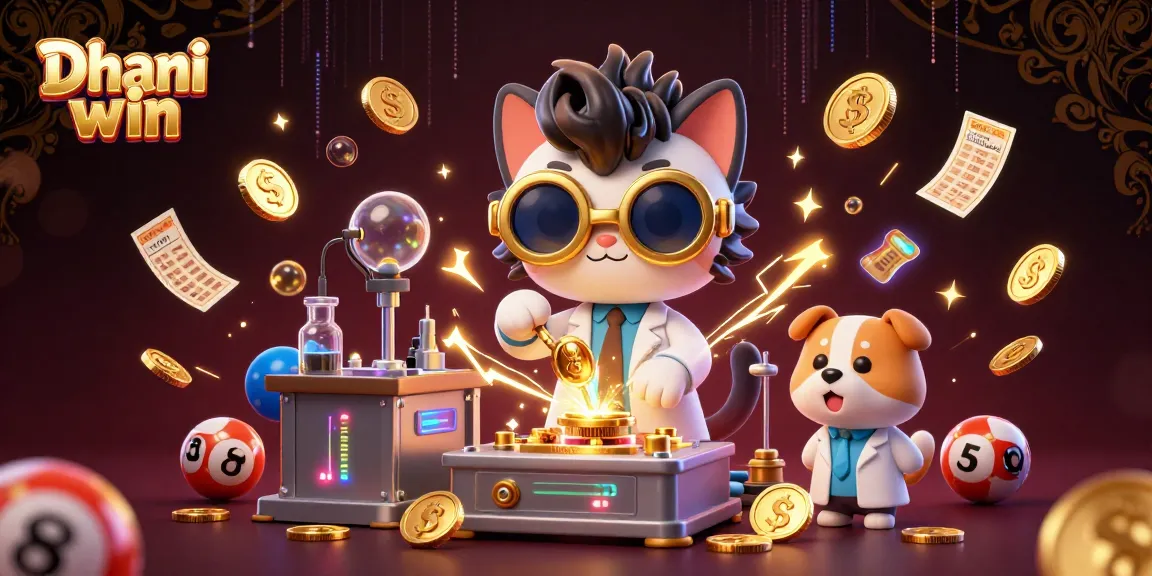 Dhani win players enjoy thrilling lottery experiences with vibrant characters and golden rewards in this dynamic gaming scene.