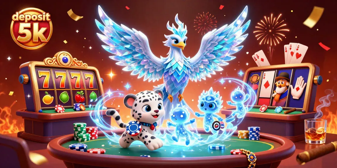 Experience the excitement of deposit 5k with vibrant slot reels and playful characters in action.