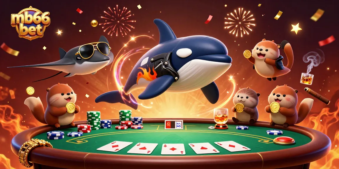 Join the excitement at mb66 bet with the 3D characters enjoying the casino scene.